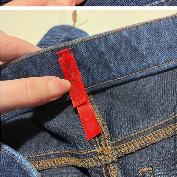 SPANX Ready To Wow Jeans Jeggings #2420 Indigo Rinse Size Small. - Picture 7 of 9